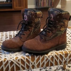Camo/Leather Thinsulate Boots